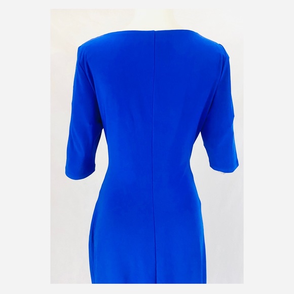 Lauren Ralph Lauren Cowl Neck Ruched Jersey Dress - Picture 8 of 12